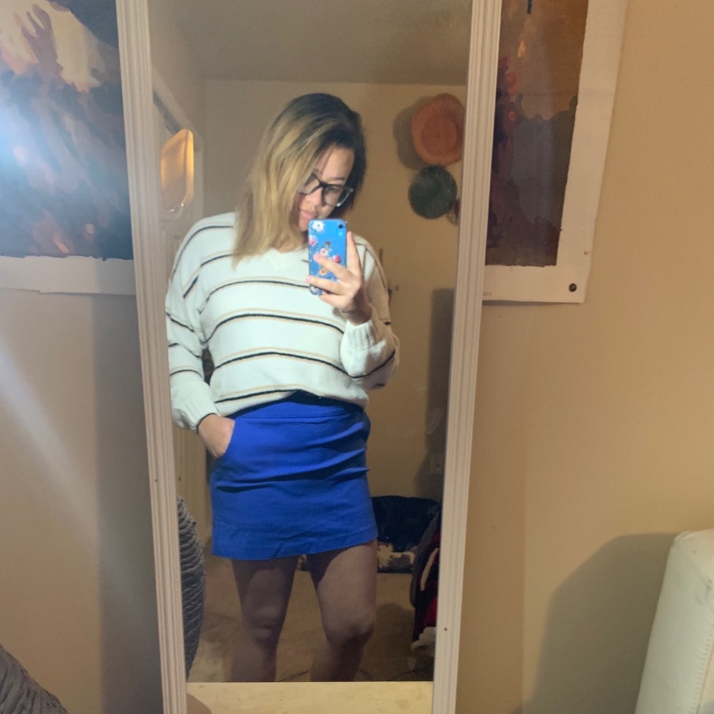 Blue skort